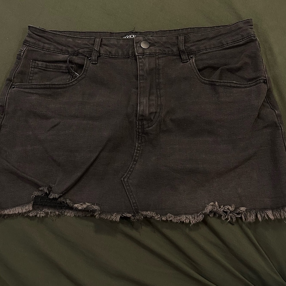 Raven Denim Mini Skirt